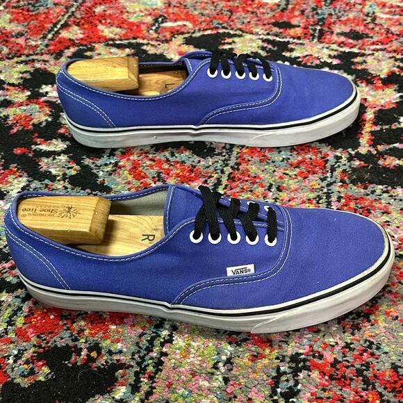 EXCELLENT Vans Authentic Low Skate Shoe Spectrum Purple True White Men\'s 12 main image 8